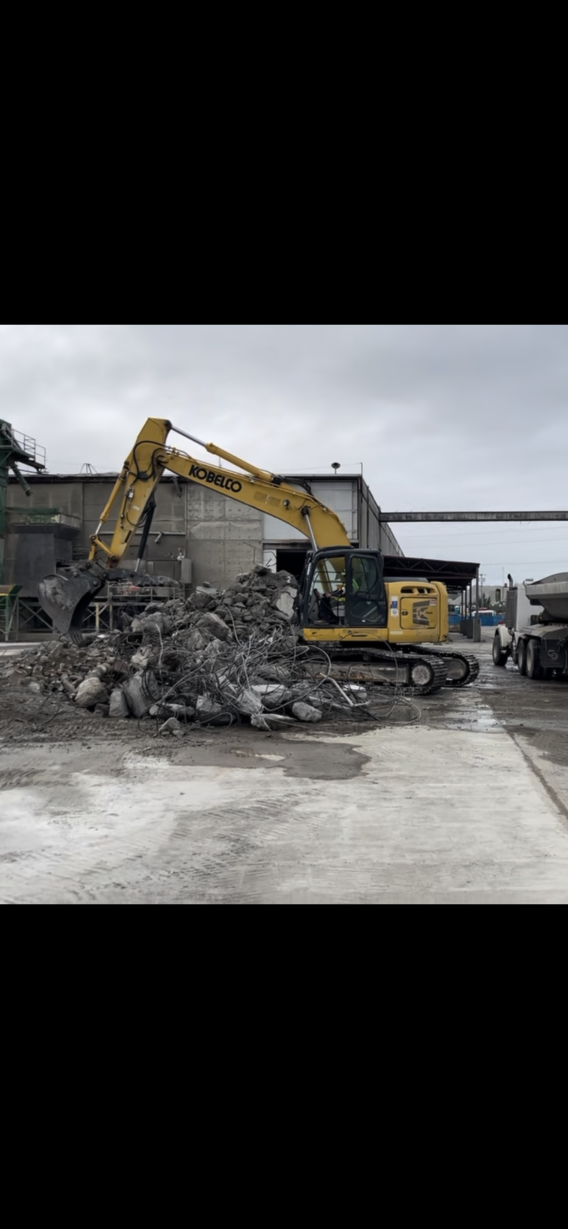 Residential demolition site